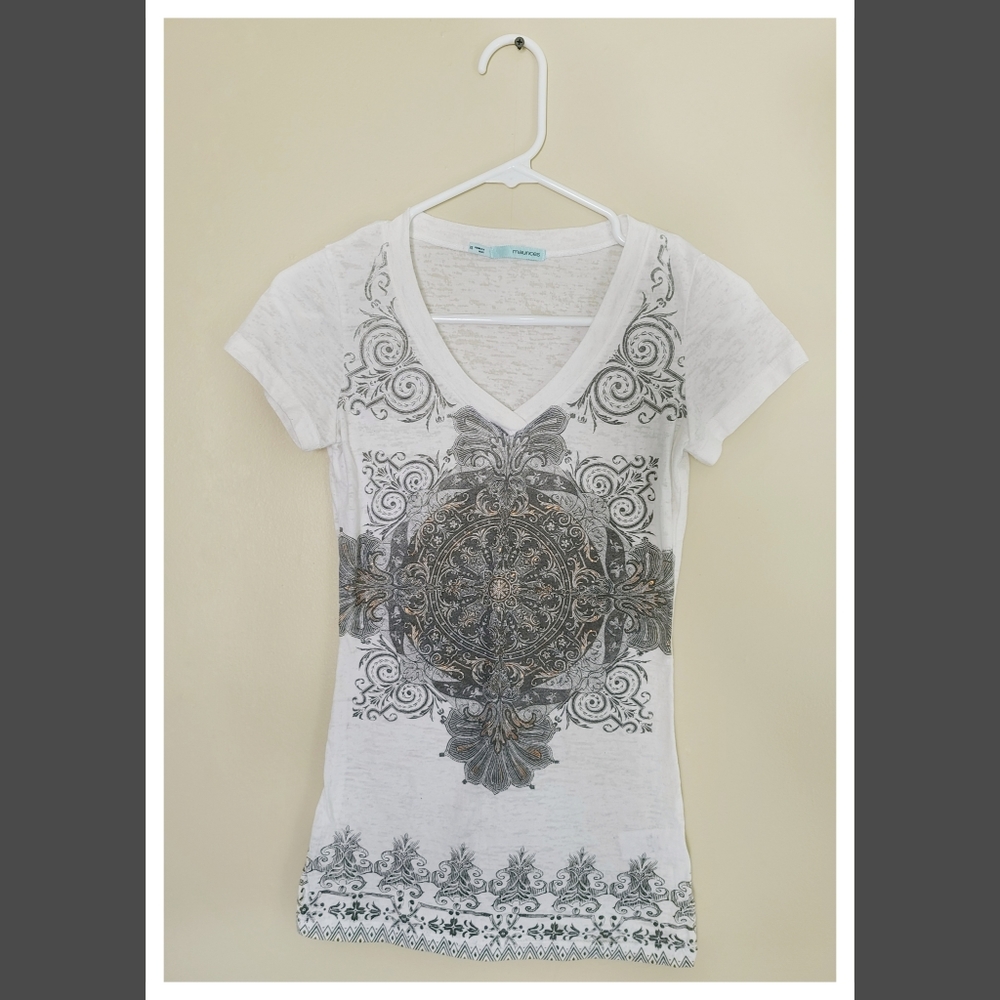 Sheer Geometric Tee